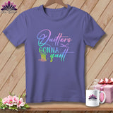 MyDesigns Physical Item Grape / S Quilters Gonna Quilt ~Premium Tee
