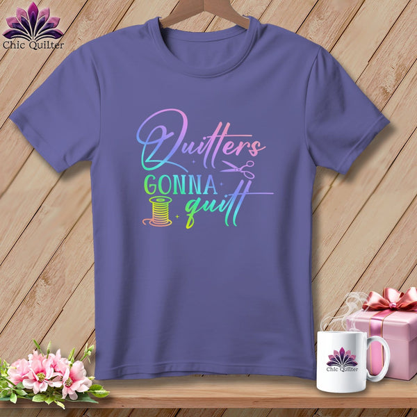 MyDesigns Physical Item Grape / S Quilters Gonna Quilt ~Premium Tee