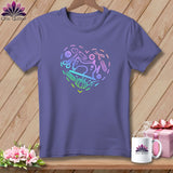 MyDesigns Physical Item Grape / S Quilting Heart ~Premium Tee