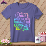 MyDesigns Physical Item Grape / S Quilts Warm the Body and Comfort the soul ~Premium Tee