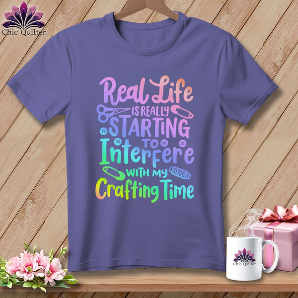 MyDesigns Physical Item Grape / S Real Life is Really Starting to Interfere with my Crafting Time ~Premium Tee