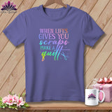 MyDesigns Physical Item Grape / S When Life Gives You Scraps Make a Quilt ~Premium Tee