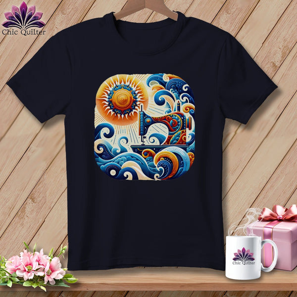 MyDesigns Physical Item Heather Navy / S Sunset Dream Threads ~ SuperSoft Relaxed Fit Tee