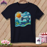 MyDesigns Physical Item Heather Navy / S Surfing the Fabric Sea ~ SuperSoft Relaxed Fit Tee