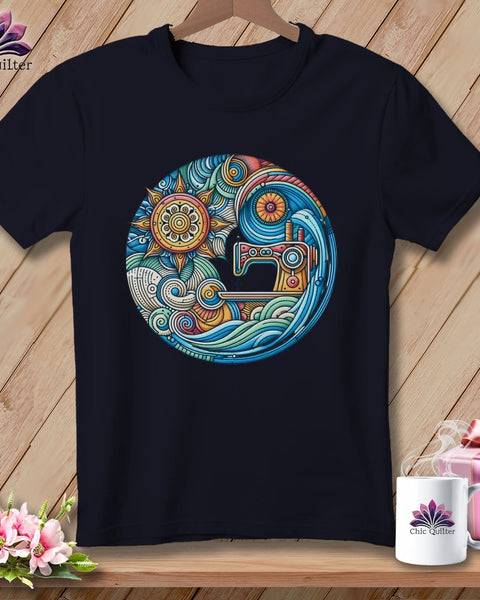 MyDesigns Physical Item Heather Navy / S Threaded Dreams by the Sea ~ SuperSoft Relaxed Fit Tee