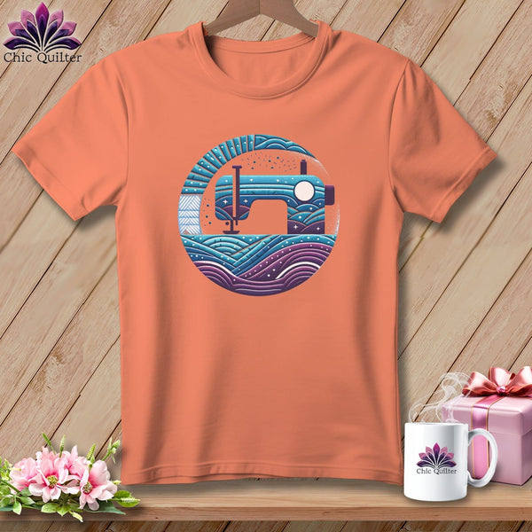 MyDesigns Physical Item Heather Sunset / S Quilting Where Dreams are Sewin ~ SuperSoft Relaxed Fit Tee