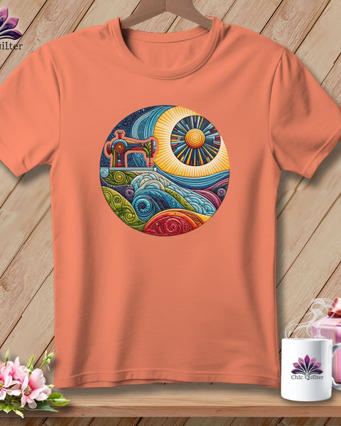 MyDesigns Physical Item Heather Sunset / S Seam Surfing ~ SuperSoft Relaxed Fit Tee