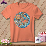 MyDesigns Physical Item Heather Sunset / S Threaded Dreams by the Sea ~ SuperSoft Relaxed Fit Tee