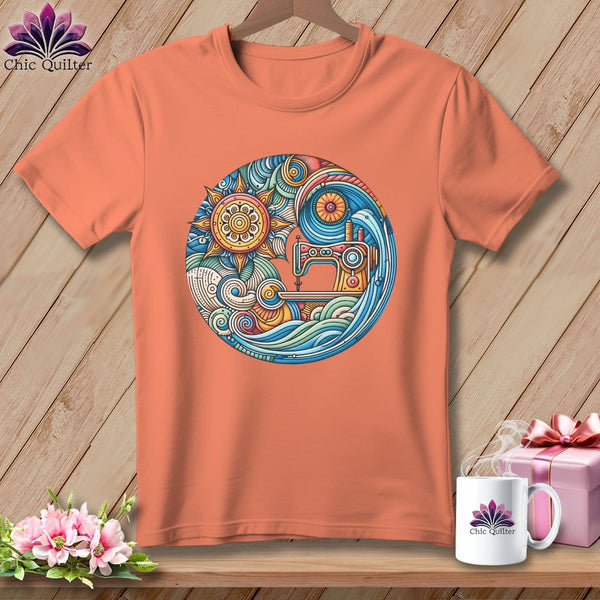 MyDesigns Physical Item Heather Sunset / S Threaded Dreams by the Sea ~ SuperSoft Relaxed Fit Tee