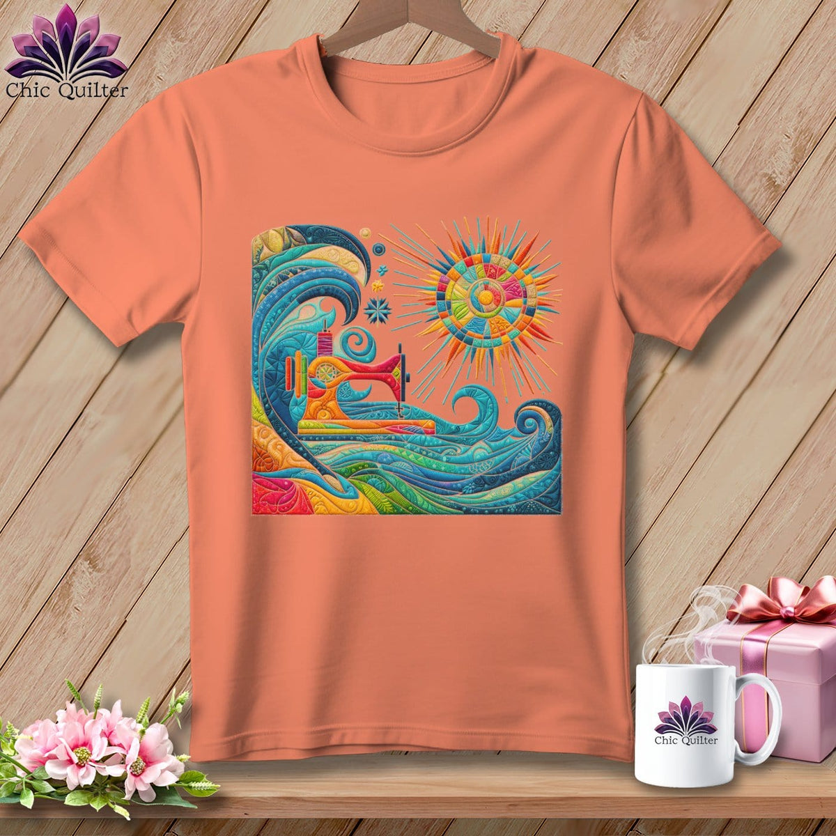 MyDesigns Physical Item Heather Sunset / S Tidal Threads ~ SuperSoft Relaxed Fit Tee