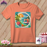 MyDesigns Physical Item Heather Sunset / S Tropical Delight ~ Relaxed Fit Tee