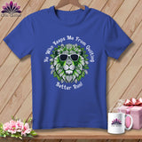 MyDesigns Physical Item Heather True Royal / S Better Run - Quilting Lime ~ Relaxed Fit Tee