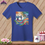 MyDesigns Physical Item Heather True Royal / S Quilting on a Cloud ~ SuperSoft V-Neck Tee