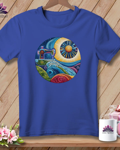 MyDesigns Physical Item Heather True Royal / S Seam Surfing ~ SuperSoft Relaxed Fit Tee