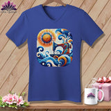 MyDesigns Physical Item Heather True Royal / S Sunset Dream Threads ~ SuperSoft V-Neck Tee