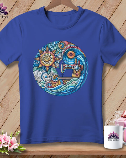 MyDesigns Physical Item Heather True Royal / S Threaded Dreams by the Sea ~ SuperSoft Relaxed Fit Tee