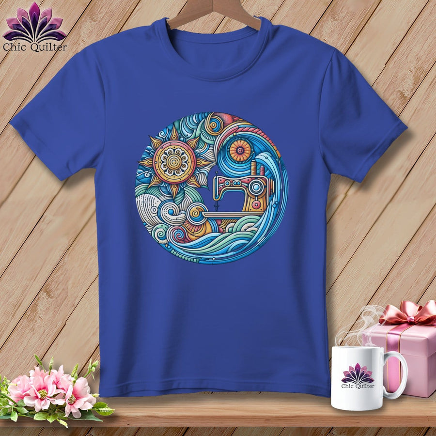 MyDesigns Physical Item Heather True Royal / S Threaded Dreams by the Sea ~ SuperSoft Relaxed Fit Tee