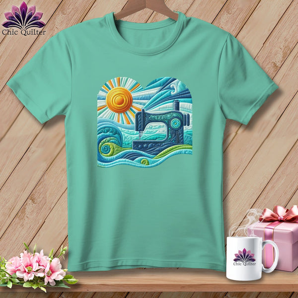 MyDesigns Physical Item Island Reef / S Surfing the Fabric Sea ~ Premium Tee