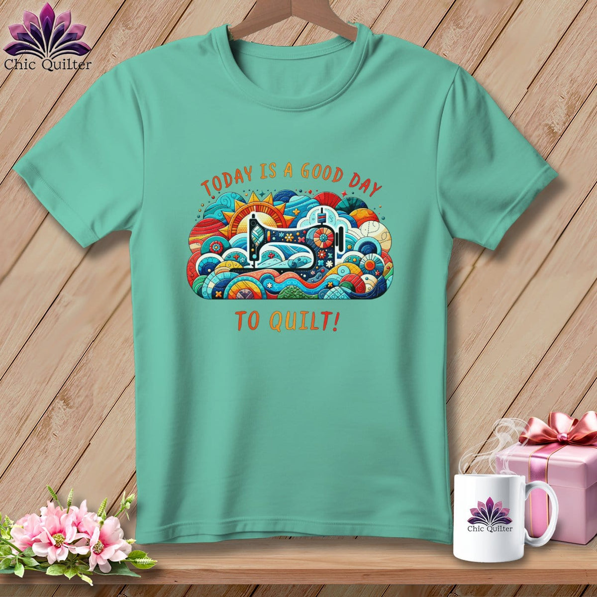 MyDesigns Physical Item Island Reef / S Today is a Good Day to Quilt ~ Premium Tee