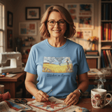 MyDesigns Physical Item Kansas, Stitchin' In ~ Relaxed Fit Tee