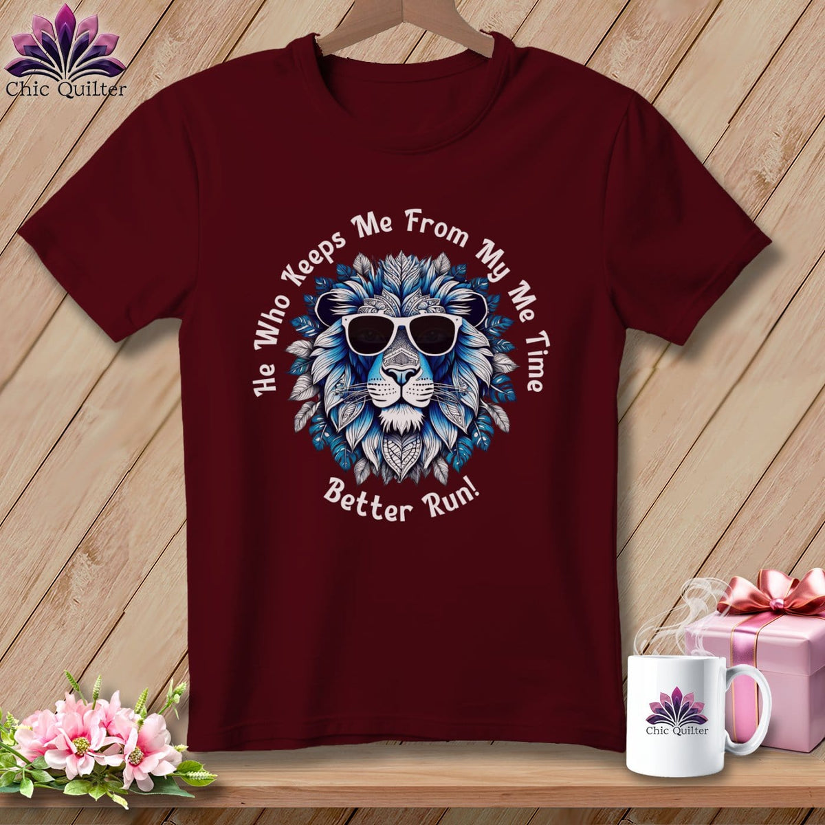 MyDesigns Physical Item Maroon / S Better Run - My Me Time Blue ~ Relaxed Fit Tee