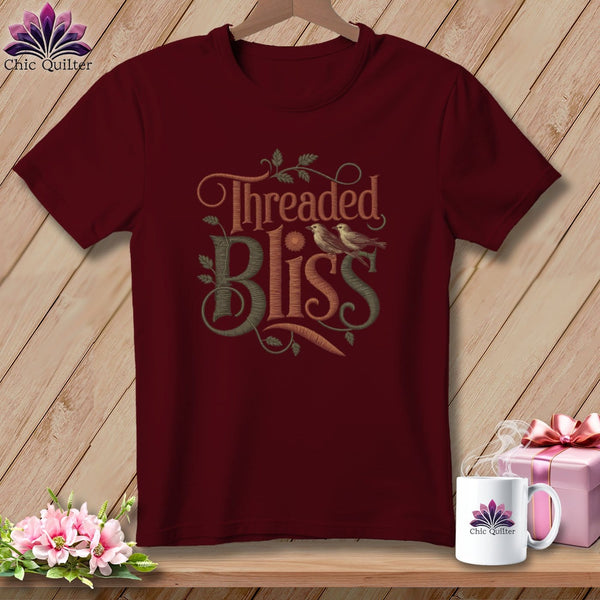 MyDesigns Physical Item Maroon / S Threaded Bliss ~ Relaxed Fit Tee