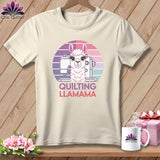 MyDesigns Physical Item Natural / S Quilting Llamama ~ Relaxed Fit Tee