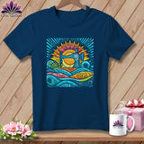 MyDesigns Physical Item Navy / S Color Splashed Stitches ~ Premium Tee