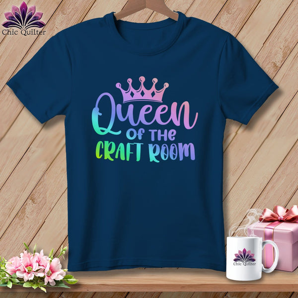 MyDesigns Physical Item Navy / S Queen of the Craft Room ~Premium Tee