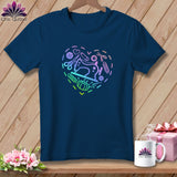 MyDesigns Physical Item Navy / S Quilting Heart ~Premium Tee