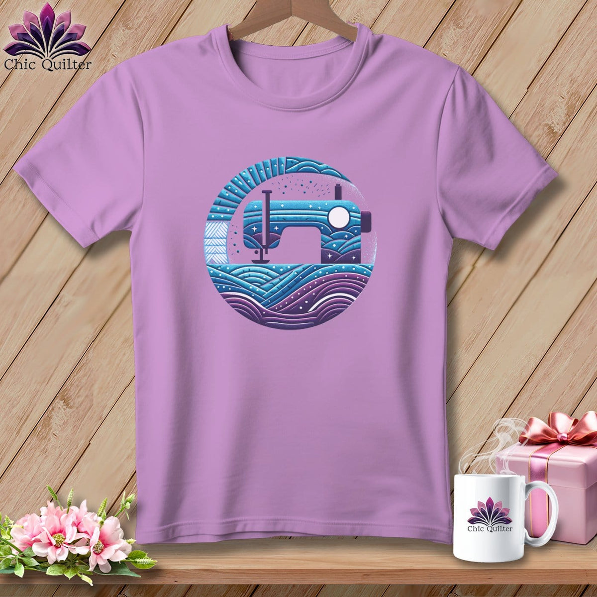 MyDesigns Physical Item Orchid / S Quilting Where Dreams are Sewin ~ Premium Tee