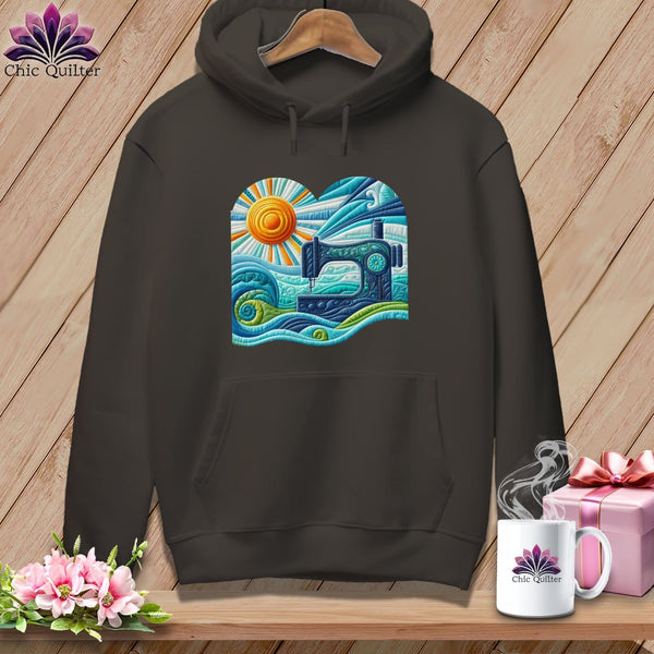 MyDesigns Physical Item Pepper / S Surfing the Fabric Sea ~ Premium Hoodie