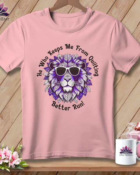 MyDesigns Physical Item Pink / S Better Run - Quilting Grape ~ Relaxed Fit Tee