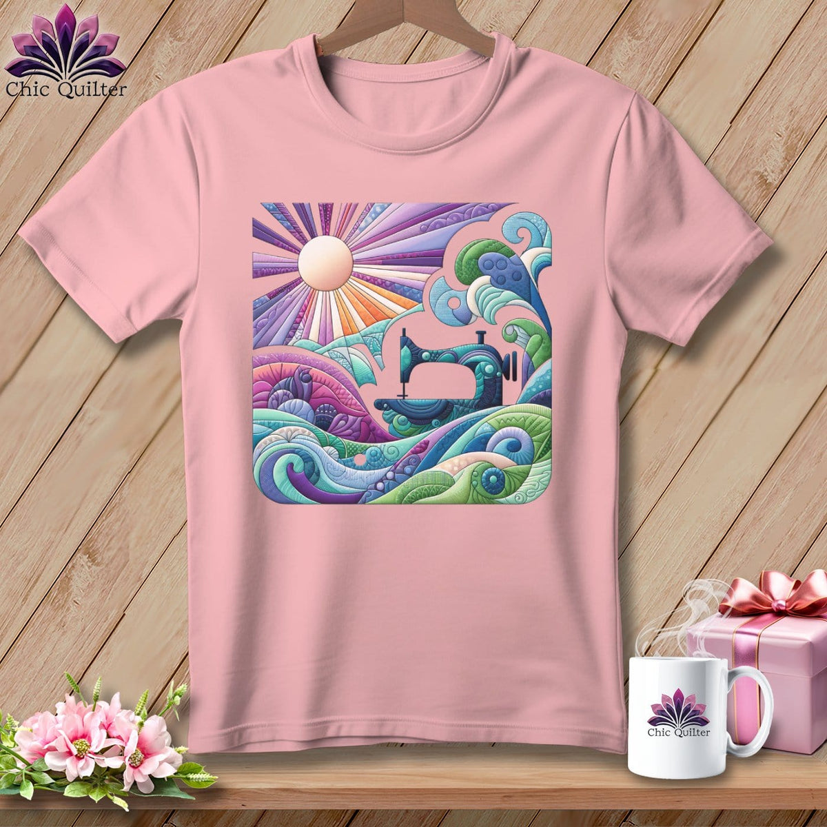 MyDesigns Physical Item Pink / S Morning Rays ~ Relaxed Fit Tee