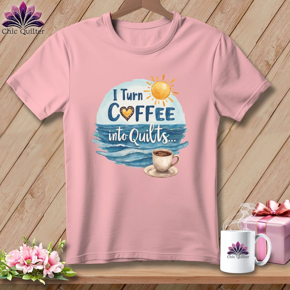 MyDesigns Physical Item Pink / S Ocean Coffee ~ Relaxed Fit Tee