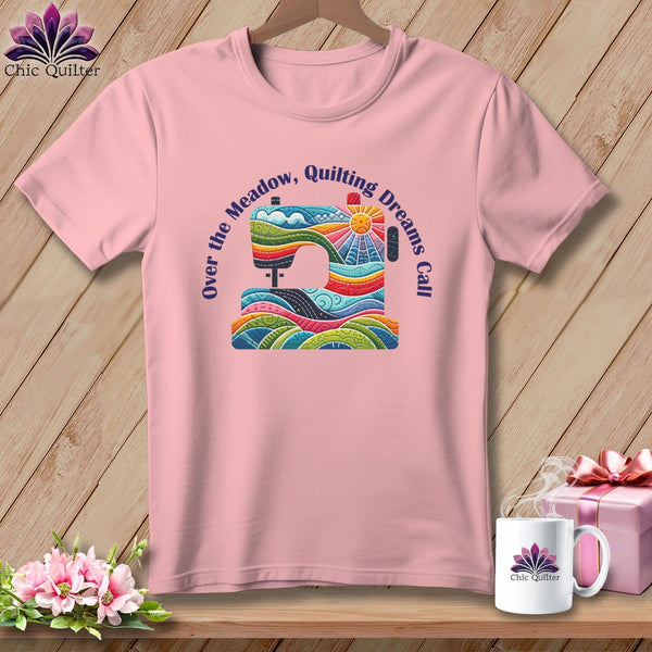 MyDesigns Physical Item Pink / S Over the Meadow, Quilting Dreams Call Orange ~ SuperSoft Relaxed Fit Tee