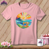 MyDesigns Physical Item Pink / S Porthole Quilter ~ Relaxed Fit Tee