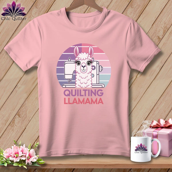 MyDesigns Physical Item Pink / S Quilting Llamama ~ Relaxed Fit Tee