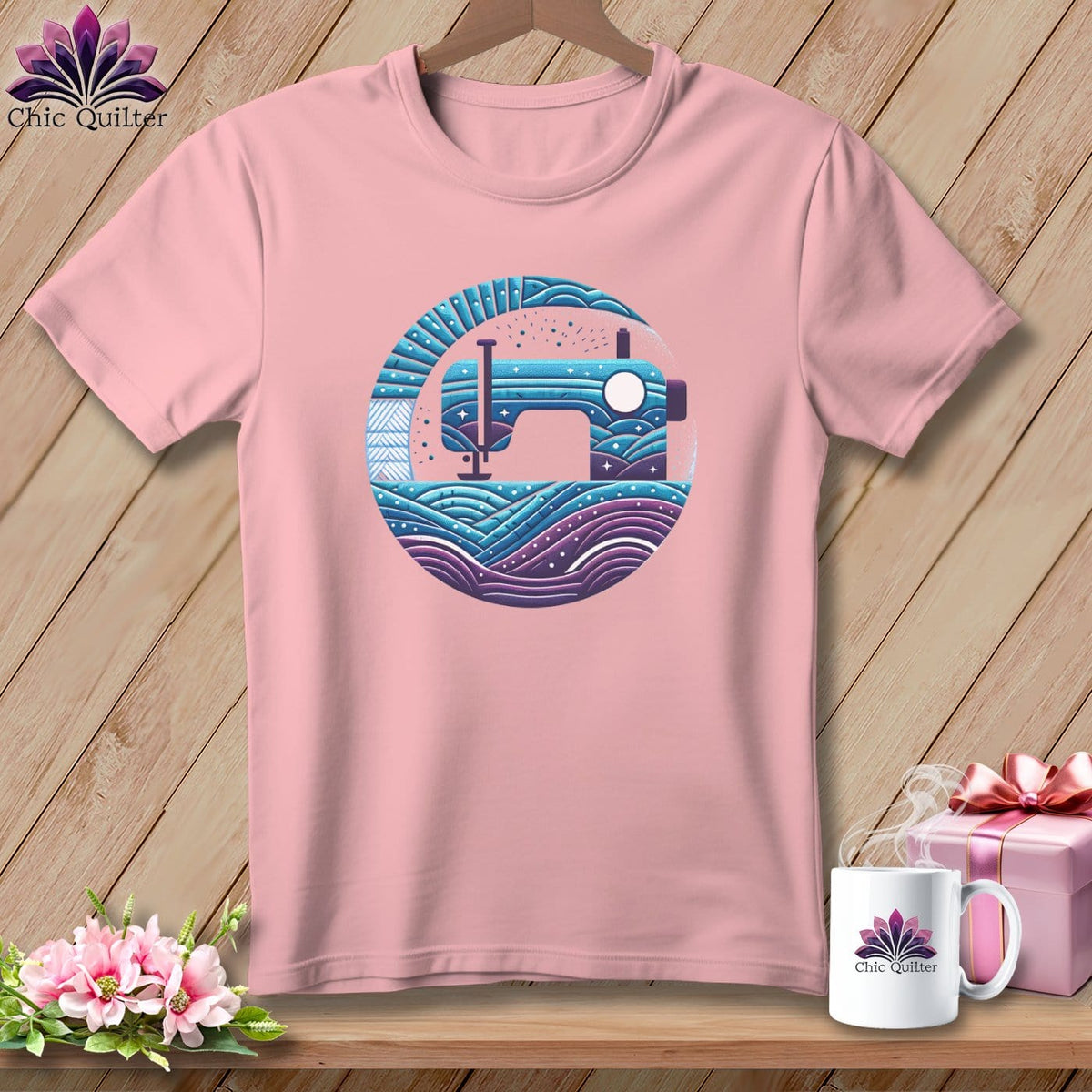 MyDesigns Physical Item Pink / S Quilting Where Dreams are Sewin ~ SuperSoft Relaxed Fit Tee