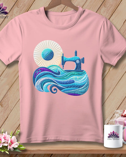 MyDesigns Physical Item Pink / S Sewing Tides ~ SuperSoft Relaxed Fit Tee