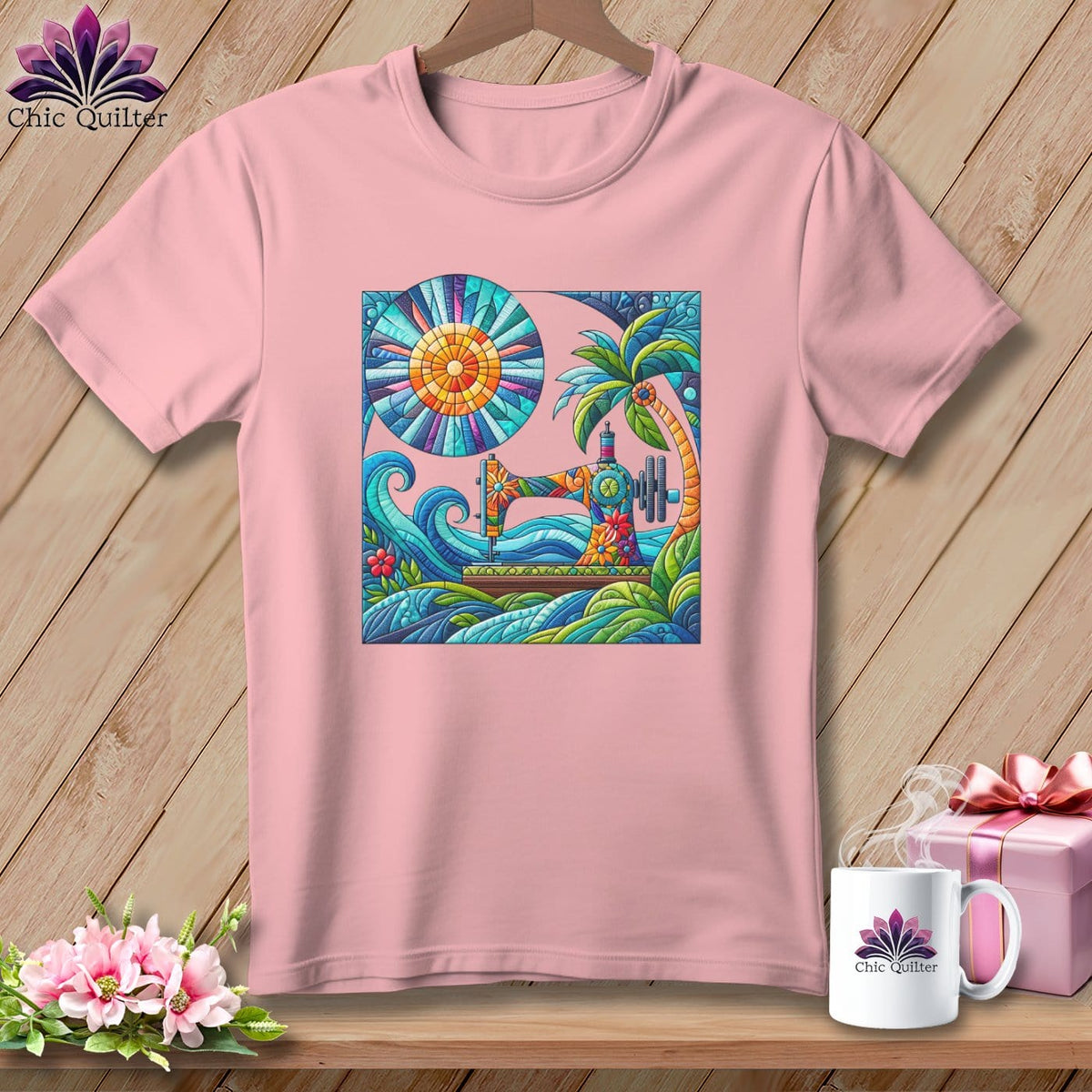 MyDesigns Physical Item Pink / S Sundial Stitches ~ Relaxed Fit Tee