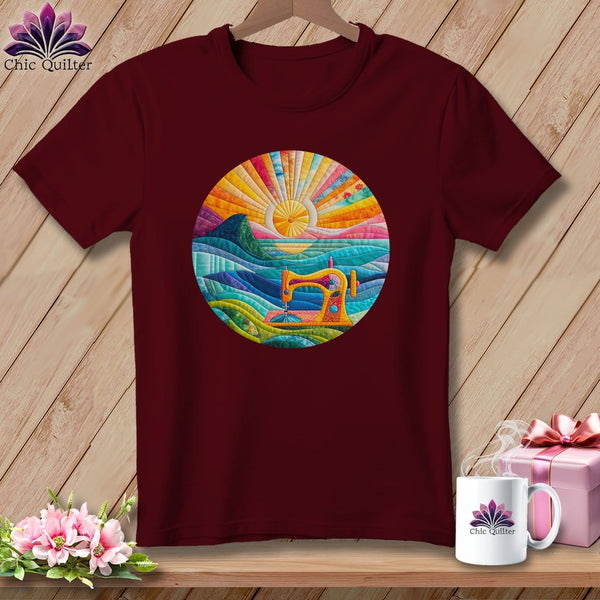 MyDesigns Physical Item Porthole Quilter ~ Relaxed Fit Tee