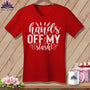 MyDesigns Physical Item Red / S Hands Off My Stash ~SuperSoft V-Neck Tee
