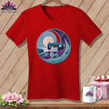 MyDesigns Physical Item Red / S Lakeshore Breezes ~ SuperSoft V-Neck Tee