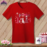 MyDesigns Physical Item Red / S Meow ~ SuperSoft V-Neck Tee