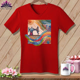 MyDesigns Physical Item Red / S Quilting on a Cloud ~ SuperSoft V-Neck Tee