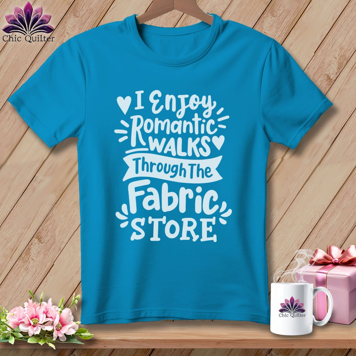 MyDesigns Physical Item Royal Caribe / S I Enjoy Romantic Walks Through the Fabric Store ~Premium Tee