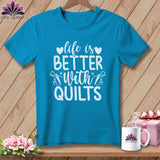 MyDesigns Physical Item Royal Caribe / S LIfe is Better with Quilts ~Premium Tee
