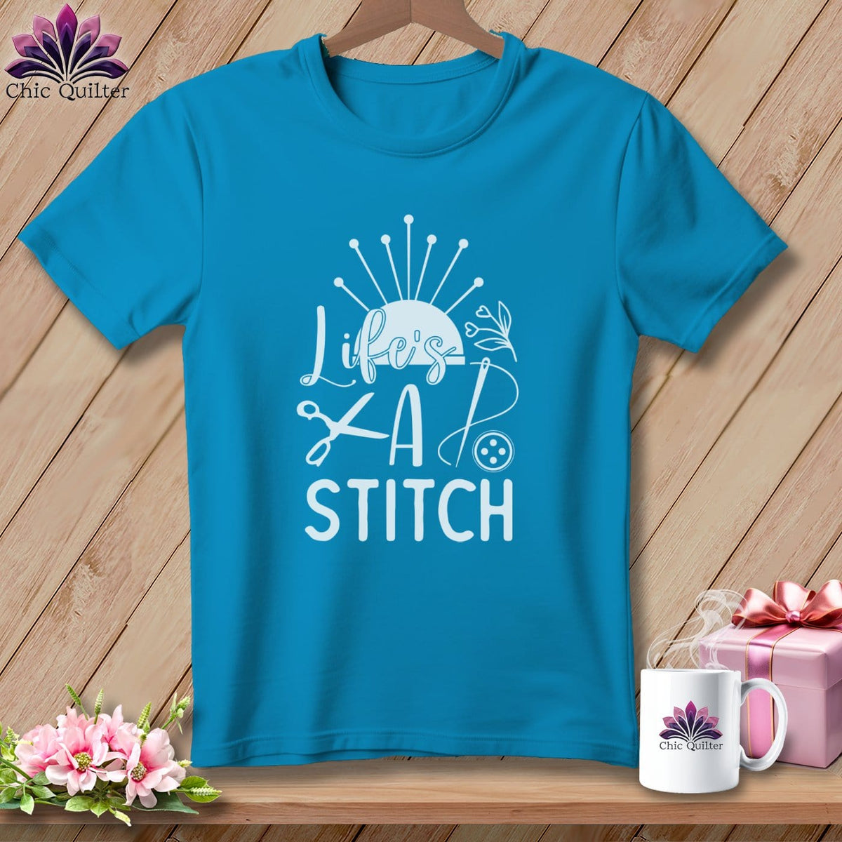 MyDesigns Physical Item Royal Caribe / S Life's a stitch ~Premium Tee