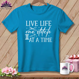 MyDesigns Physical Item Royal Caribe / S Live Life One Stitch at a Time ~Premium Tee